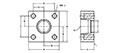 Main Square, Flat Face, NPTF, In-Line Flanges - 2